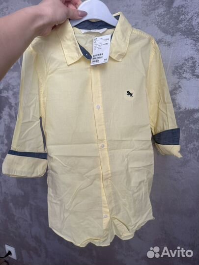 Рубашка хлопковая H&M новая 152