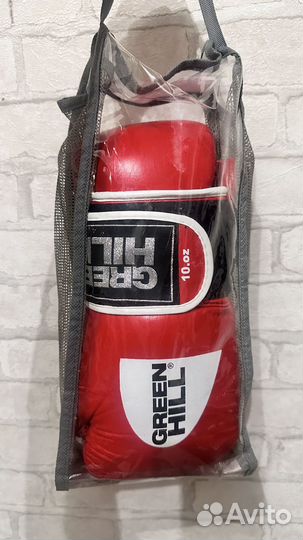 Боксерские перчатки 10 oz green hill