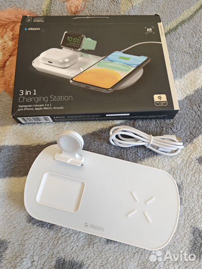 Беспроводная зарядная станция для iPhone Deppa