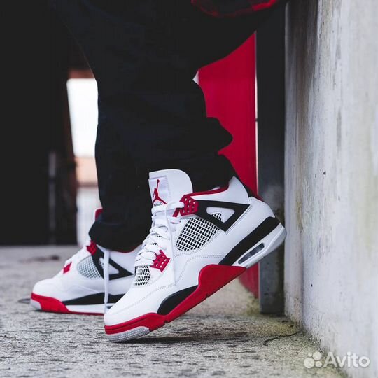 Кроссовки Air Jordan 4 Fire Red (36-45)