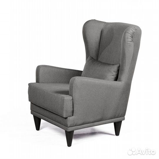 Кресло Juliet рогожка серый