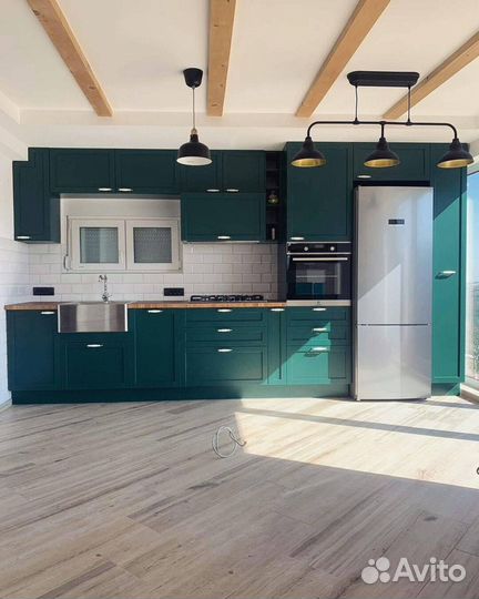 Кухня на заказ Фасады мдф эмаль с фрезеровкой