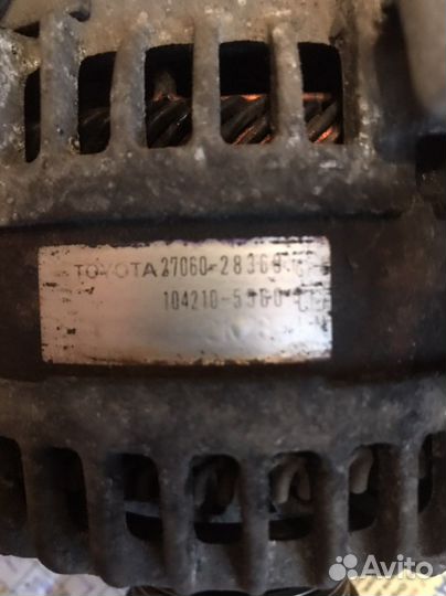Генератор на toyota rav4 дв. 2,4 2008г.в