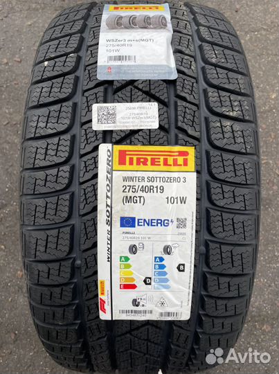 Pirelli Winter Sottozero 3 245/45 R19 и 275/40 R19 101W
