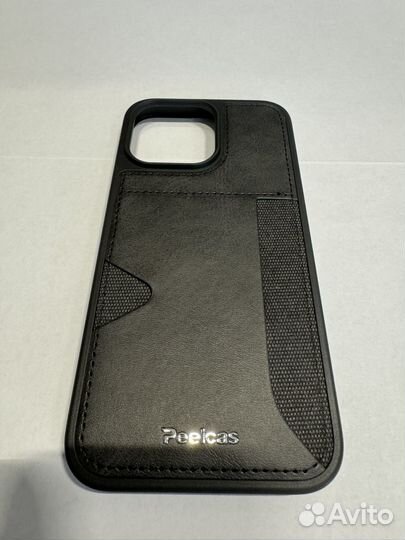 Чехол на iPhone 14 pro max кожаный