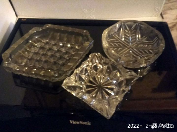 Пепельница хрустальная СССР