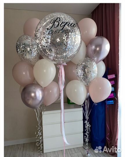 Воздушные шары на выписку из роддома с доставкой