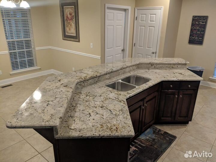 Мраморная столешница для кухни натуральный камень