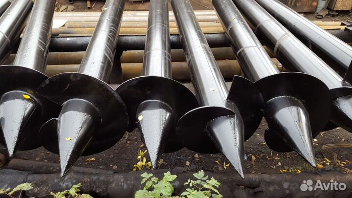 Винтовые сваи железные, все размеры