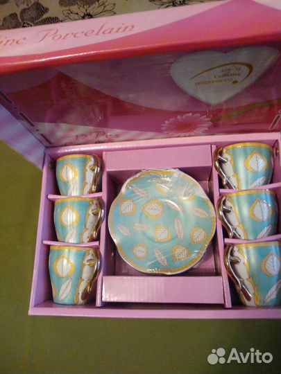 Сервиз кофейный фарфор,посуда