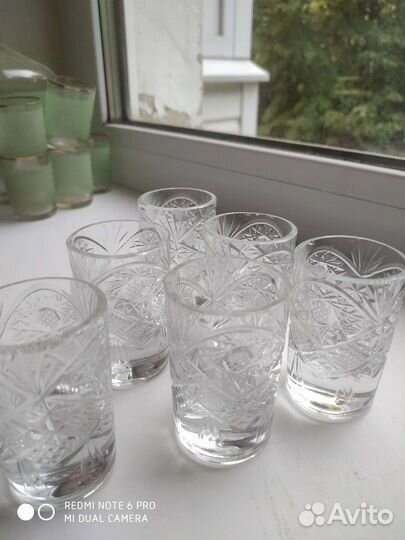 Хрустальные стопки СССР