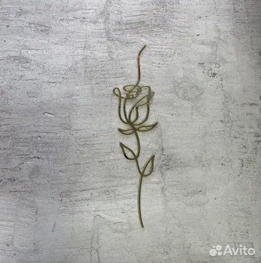 Зеркальная накладка Роза, акрил