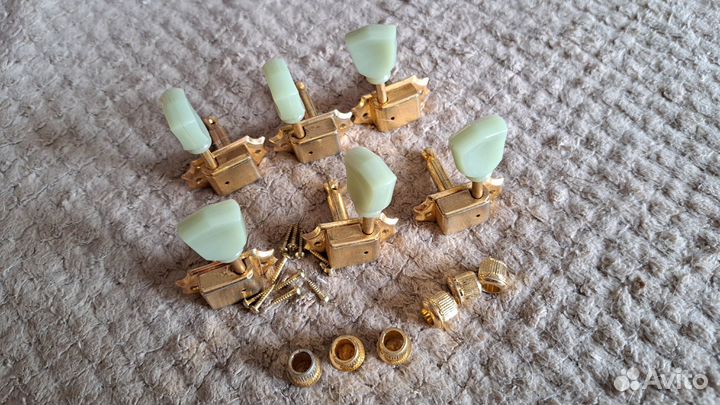 Колки для электрогитары 3+3 золото