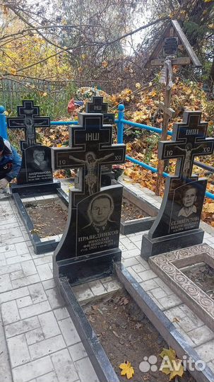 Изготовление памятников, плитка на кладбище