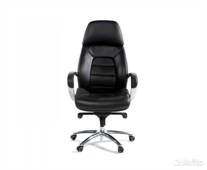 Кресло руководителя Porsche черная кожа