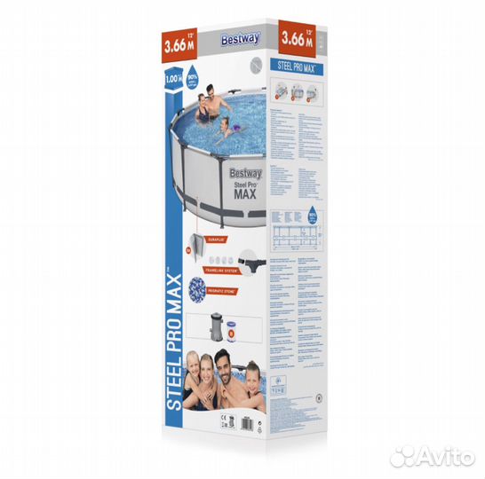 Каркасный бассейн bestway 366х100 см