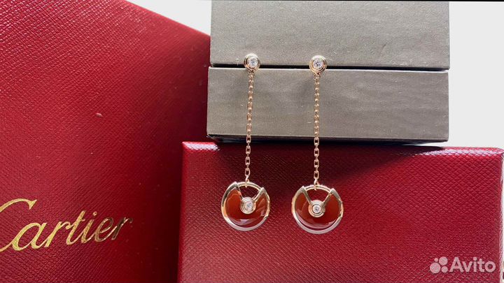 Серьги Amulette de Cartier 0,14ct