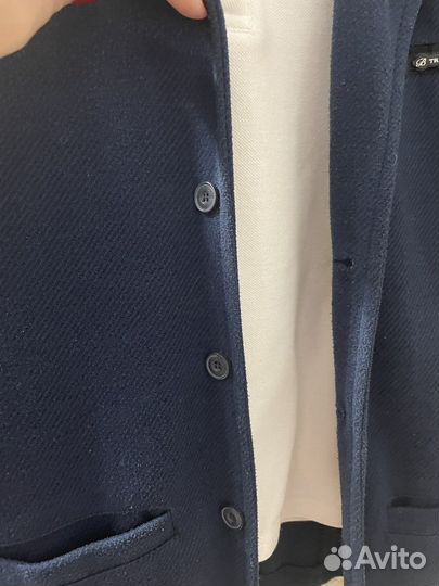 Комплект пиджак трикотажный +рубашка поло 7-9лет