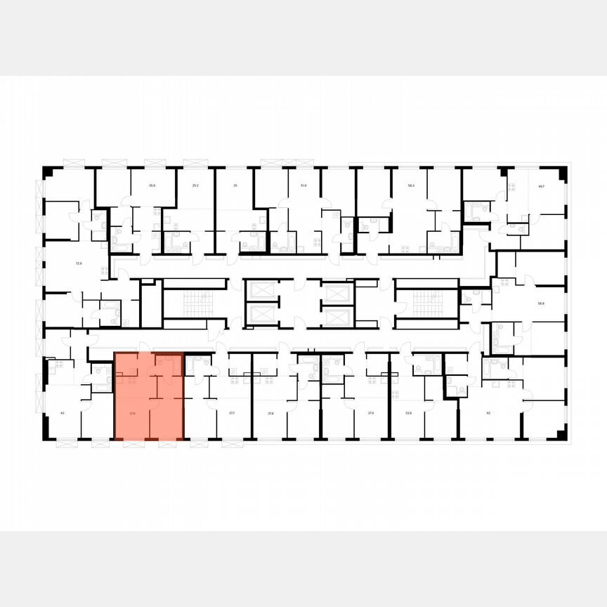 1-к. квартира, 37,8 м², 23/31 эт.
