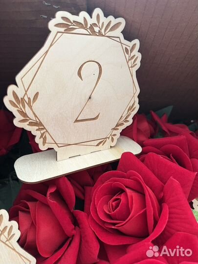 Номера на столы свадебные