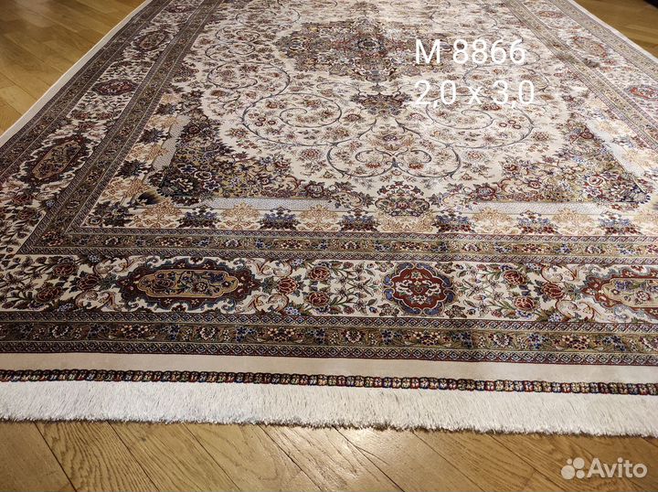 Ковер Иран шелк Qum модал медальон Кум