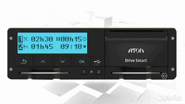 Цифровой тахограф Atol, с скзи