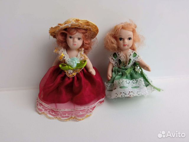 Маленькая фарфоровая кукла, 2 шт