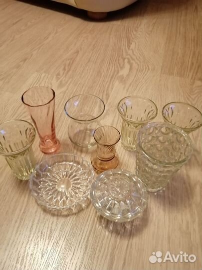 Сахарница, пепельницы, вазочки для цветов СССР