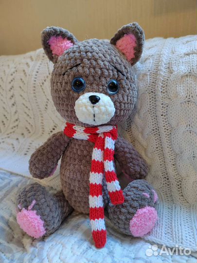 Плюшевый кот. Ручная работа