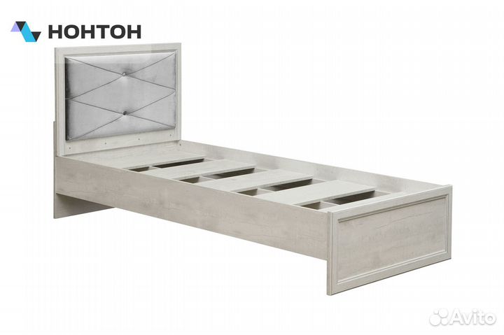 Кровать односпальная Сохо 32.23 бетон пайн белый