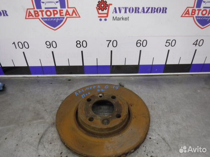 Тормозной диск передний левый Nissan Almera G15