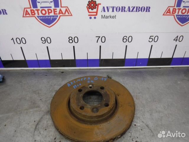 Тормозной диск передний левый Nissan Almera G15