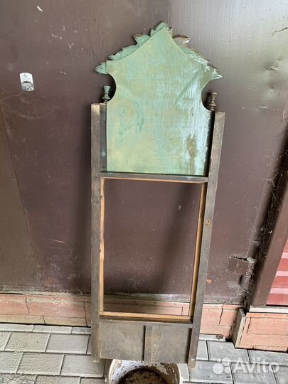 Резная рама зеркала старинная 125х42 см