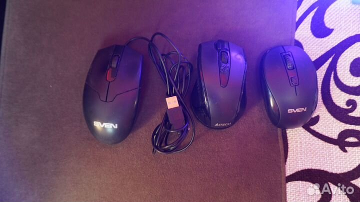 Компьютерные мышки (2 Sven + A4 tech) За Все