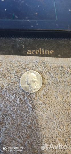 Монета Quarter dollar Liberty Перевёртыш