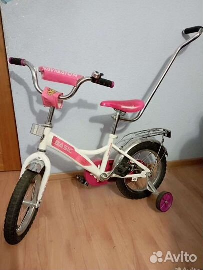 Детский велосипед с родительской ручкой