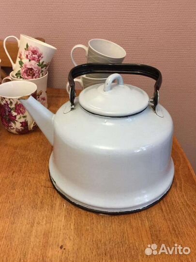 Металлический чайник СССР бу