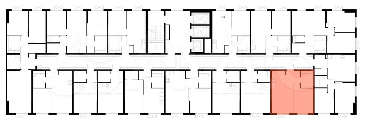 1-к. квартира, 35,8 м², 16/25 эт.