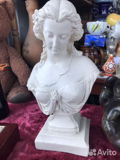 Бюст девушки гипс