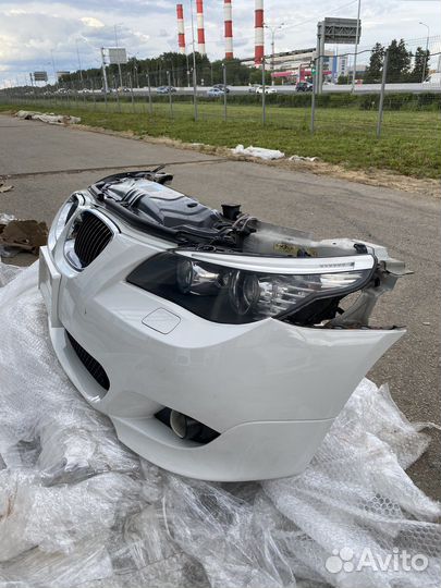 Ноускат пердняя часть BMW E60 белый