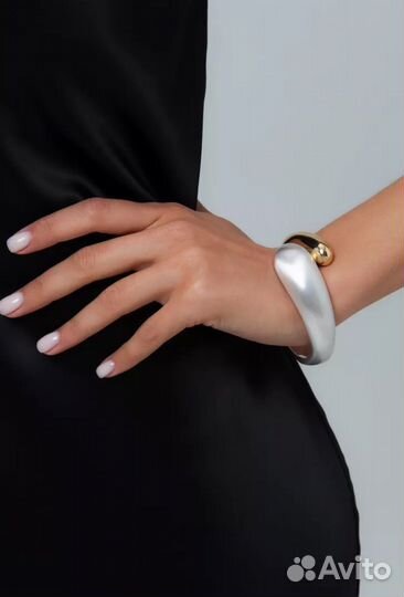 Браслет разжимной биколорный