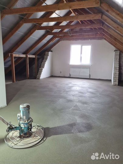 Стяжка пола полу-сухая механизированная