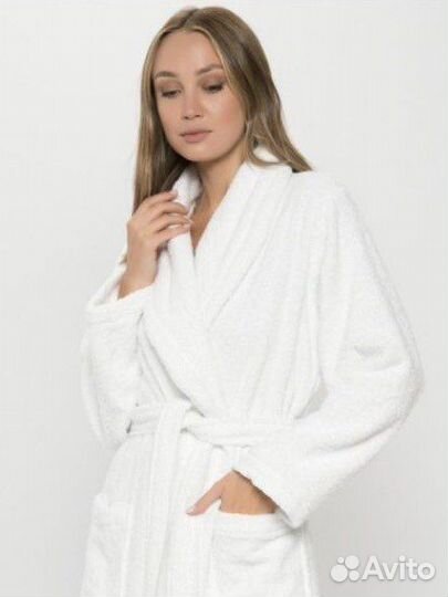 Халат банный махровый отельный
