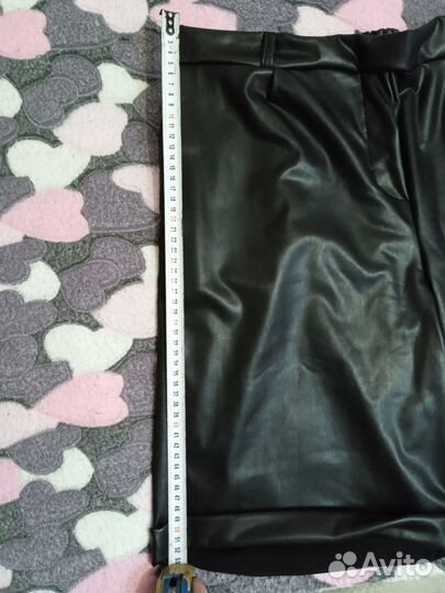 Шорты из экокожи