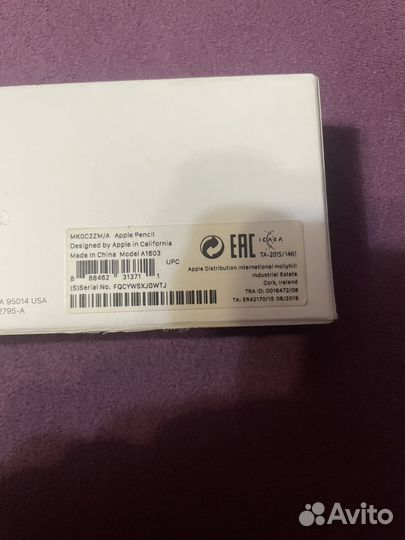 Apple pencil 1 оригинальный