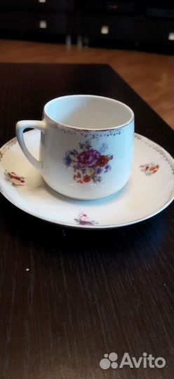 Старинная чайная пара, Вербилки фарфор