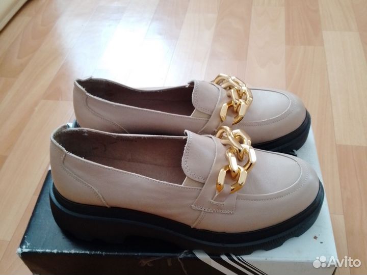 Лоферы женские40размер кожа
