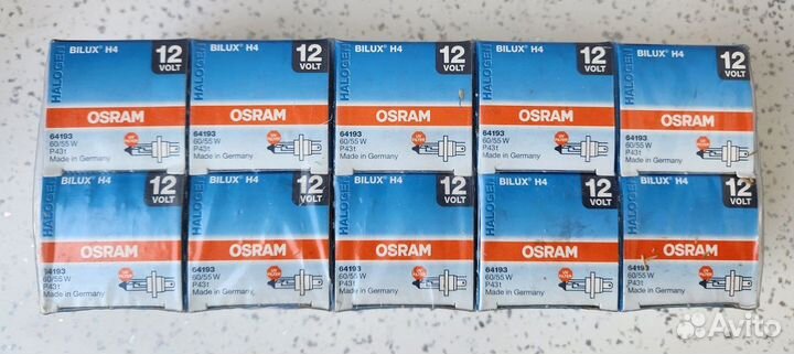 Лампа Osram H4 Halogen Bilux H4 60/55W 64193