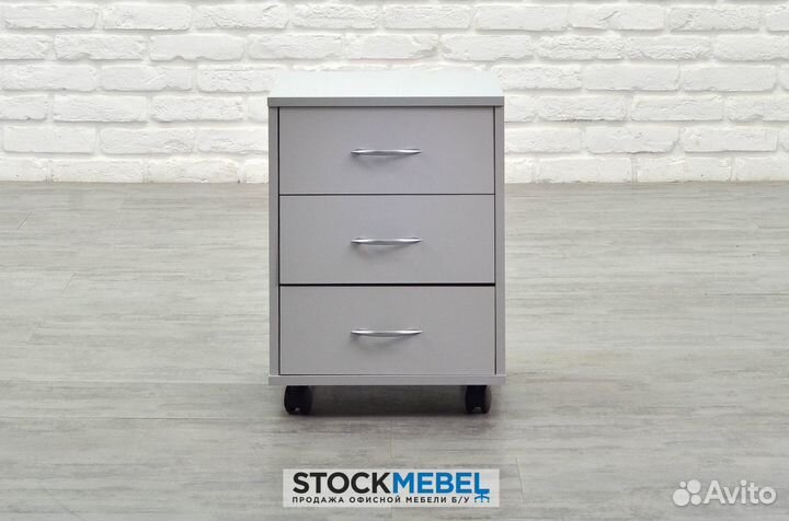 Офисная мебель. Тумба мобильная Эконом. Серая