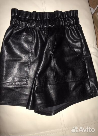 Шорты кожаные